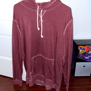 Burgundy hoodie